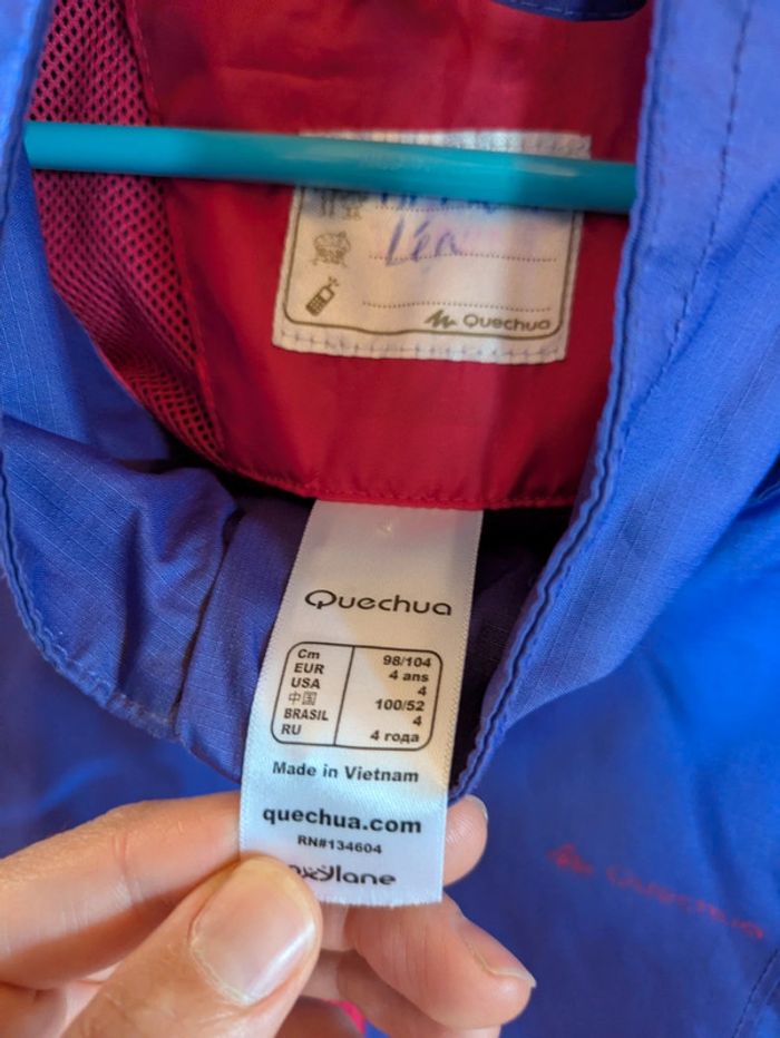 Veste kway quechua 4 ans - photo numéro 2