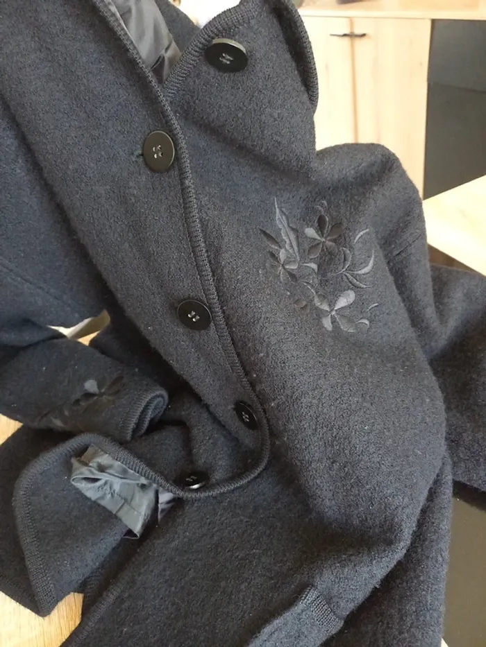 Veste en laine noir femme T44 - photo numéro 10
