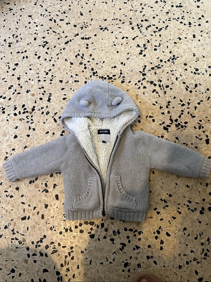 Veste épaisse grise 12 mois