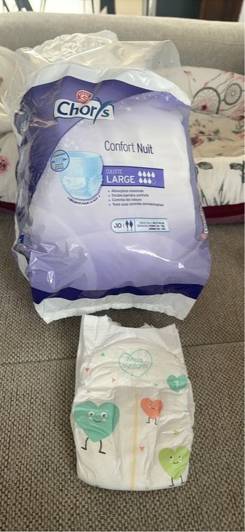 Couches taille 1 + couche adulte post partum