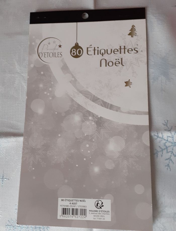 Noël: Boîte métal +80 étiquettes adhésives - photo numéro 10