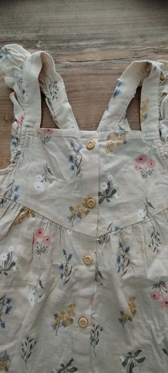 Robe crème fleurie fille H&M - photo numéro 3