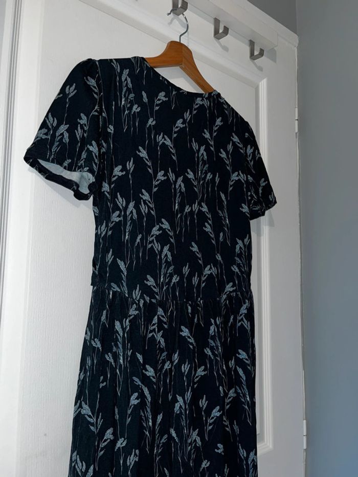 Robe bleue marine pour femme enceinte, taille L - photo numéro 5