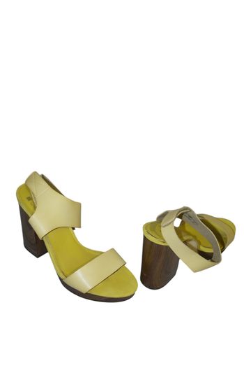 Sandales à talon jaune Even & Odd - Taille 42 FR / 8 UK - Talon 12 cm (4,7 inches) - Plateau 3 cm