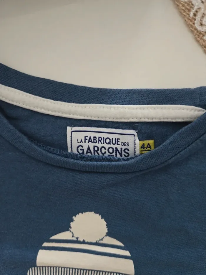 Tee-shirt bleu 4ans - photo numéro 2