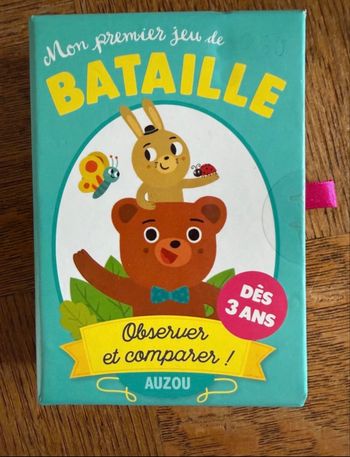 Mon 1er jeu de bataille Auzou A partir de 3 ans