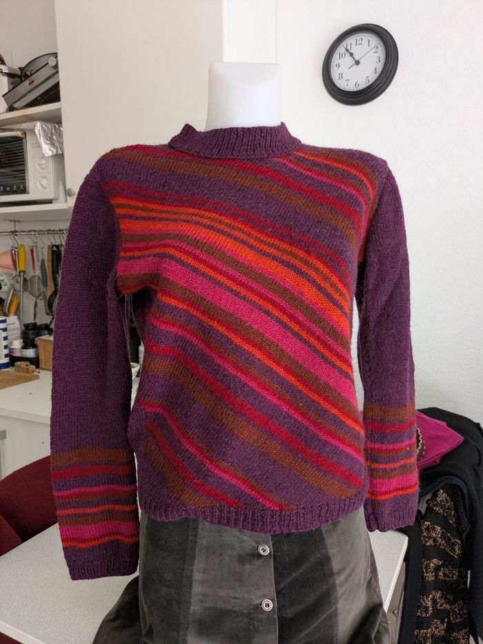 Pull fait main laine mérinos  40