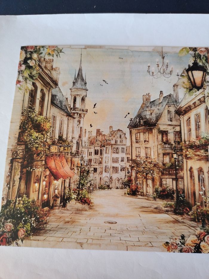 Joli lot de 12 grandes feuilles de papier pour scrapbooking - photo numéro 3