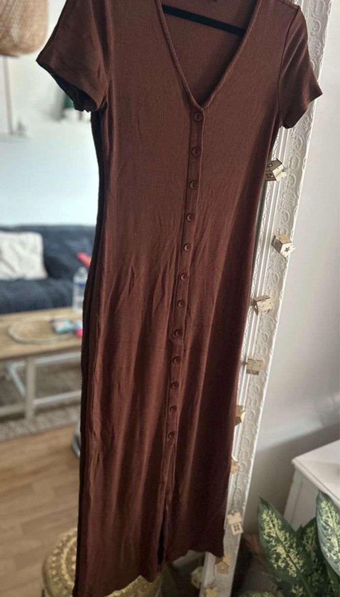 Jolie robe longue été taille L col V - photo numéro 2