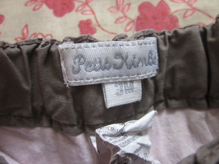 Pantalon toile marron/kaki 3 mois - photo numéro 4