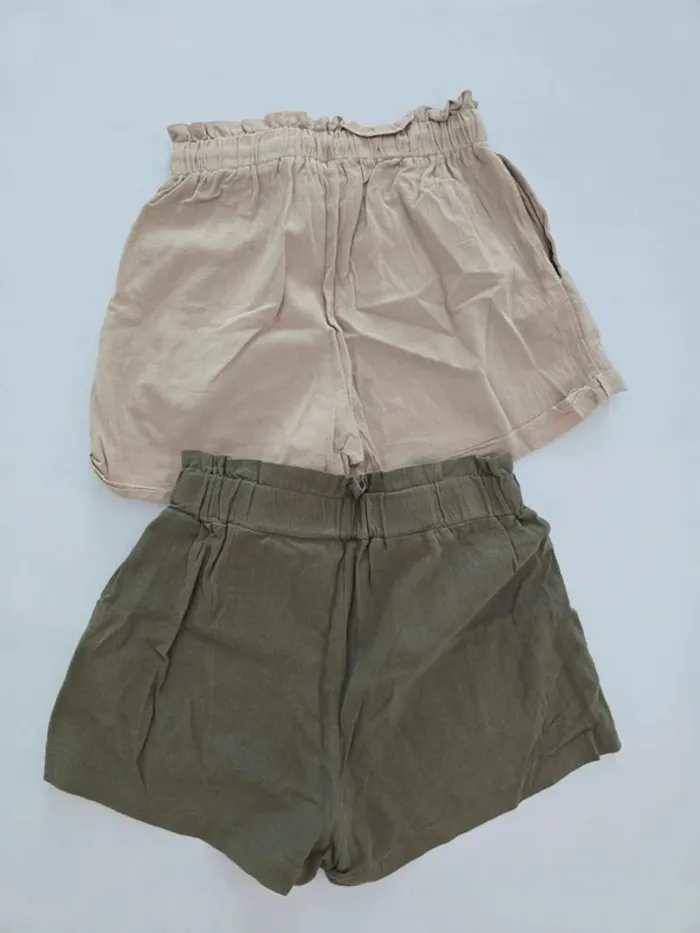 Lot de 2 shorts léger taille haute - photo numéro 2