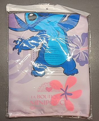 Tablier 2 pièce stitch rose 3/8 ans