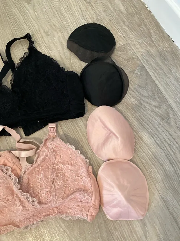 Lot de 2 soutiens gorge / bralette grossesse et allaitement M - photo numéro 2
