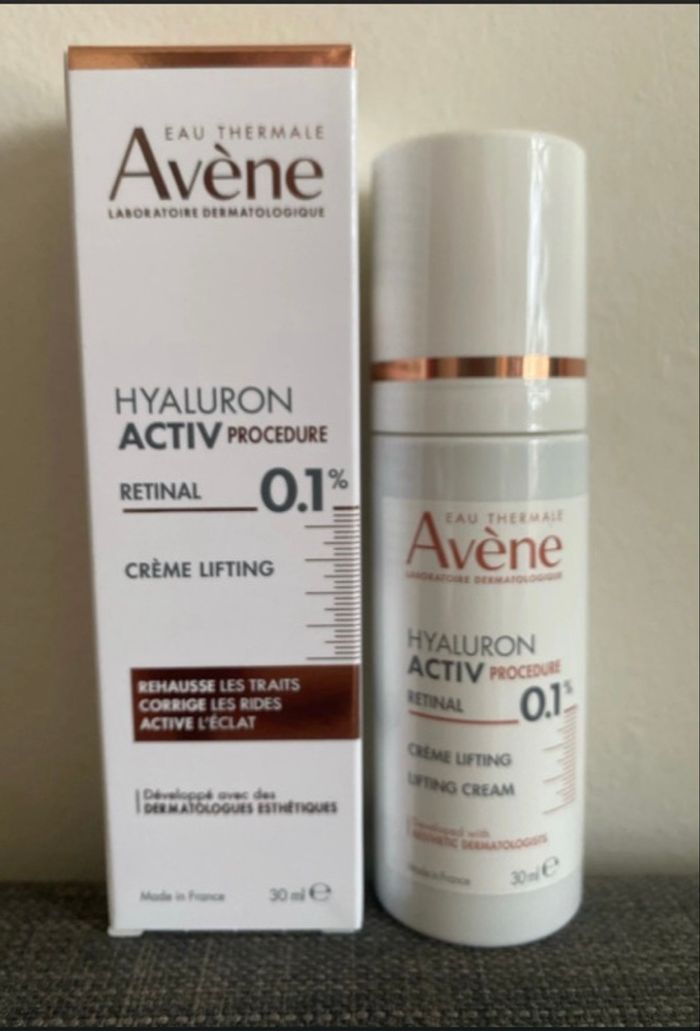 Avene hyaluron activ procédure retinal 0,1% crème lifting 30ml