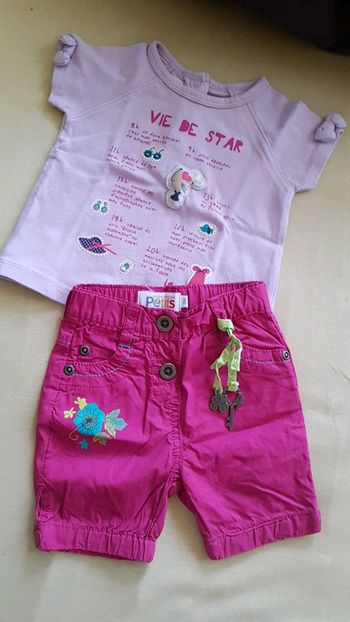 Ensemble bermuda tshirt