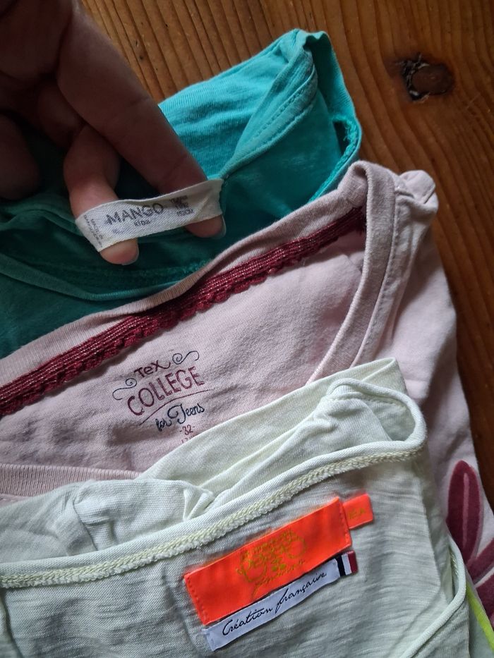 T.shirt fille - 11/12 ans - Différentes Marques - photo numéro 2