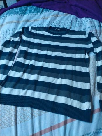 Pull fin rayé 14 ans