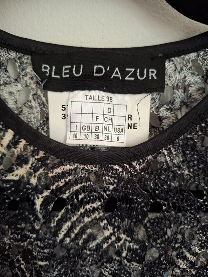 Robe femme 38 bleu d'azur - photo numéro 3