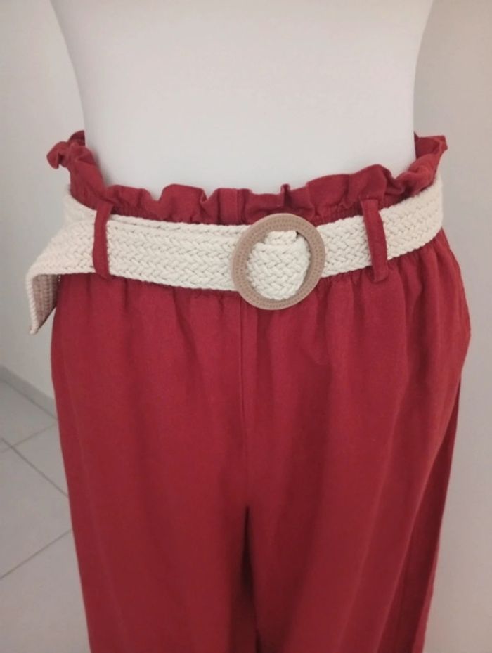 Cache Cache - Pantalon large taille 38 | couleur brique - photo numéro 7