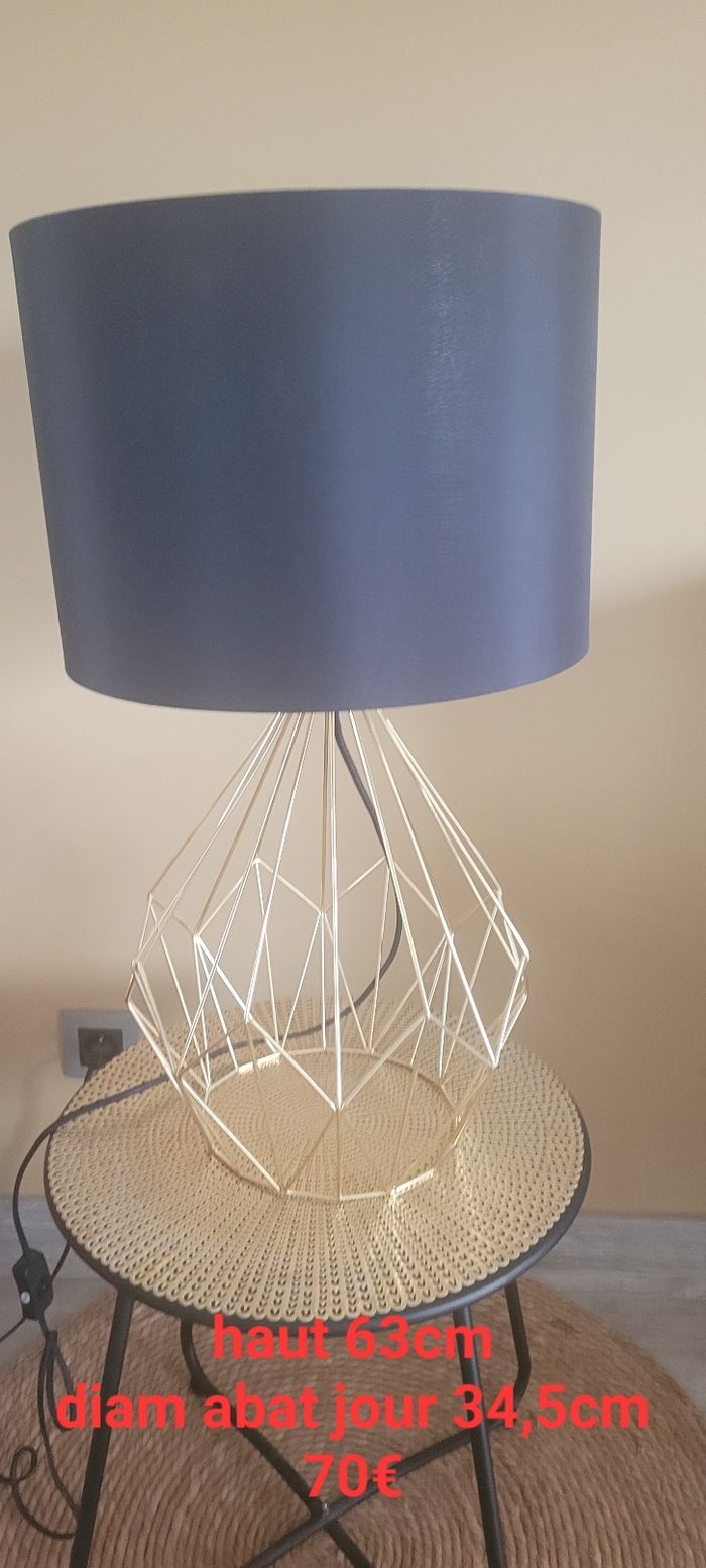 Lampe à poser tosel 63cm