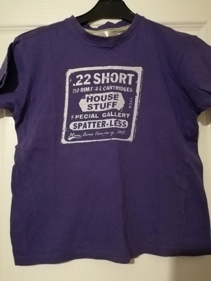 Tee-shirt violet 8 ans - photo numéro 2