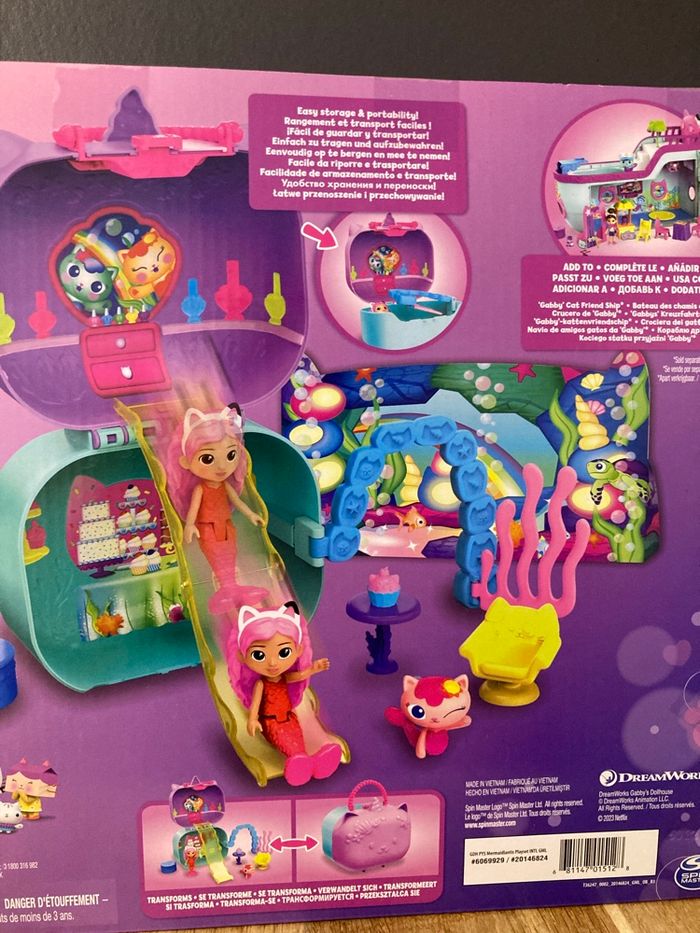 Gabby’s Dollhouse coffret de voyage Paradis des sirènes avec accessoires et personnages neuf - photo numéro 5
