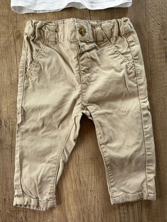 Ensemble pantalon t-shirt manches longues 9 mois - photo numéro 2