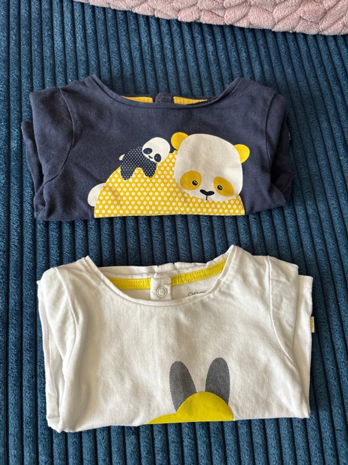 Lot de 2 tee-shirts 1 mois Obaïbi