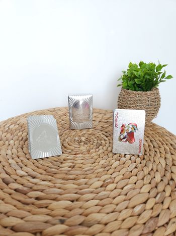 Jeu de 54 Cartes Argent Zermatt Matterhorn