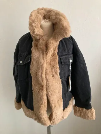Veste en jeans noire Taille M/L