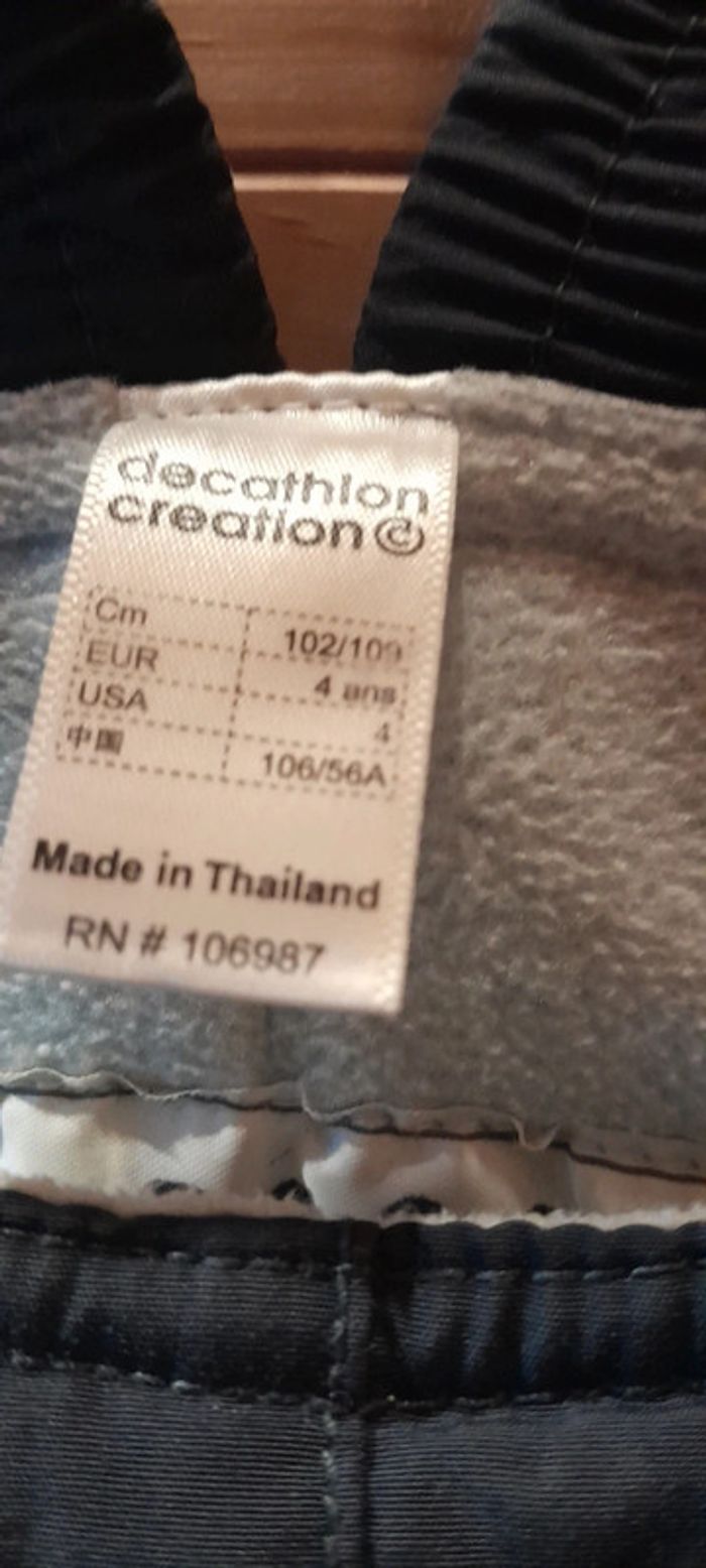 Salopette de ski 4 ans décathlon - photo numéro 4