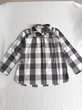 Blouse à carreaux 8 ans