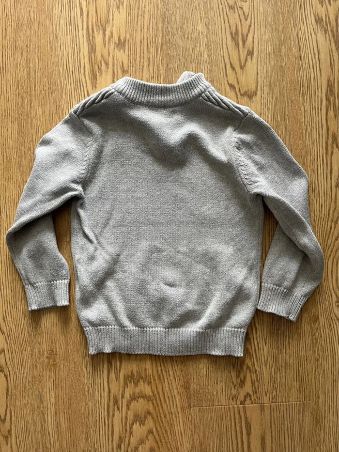 Pull gris zippé 5a - photo numéro 2