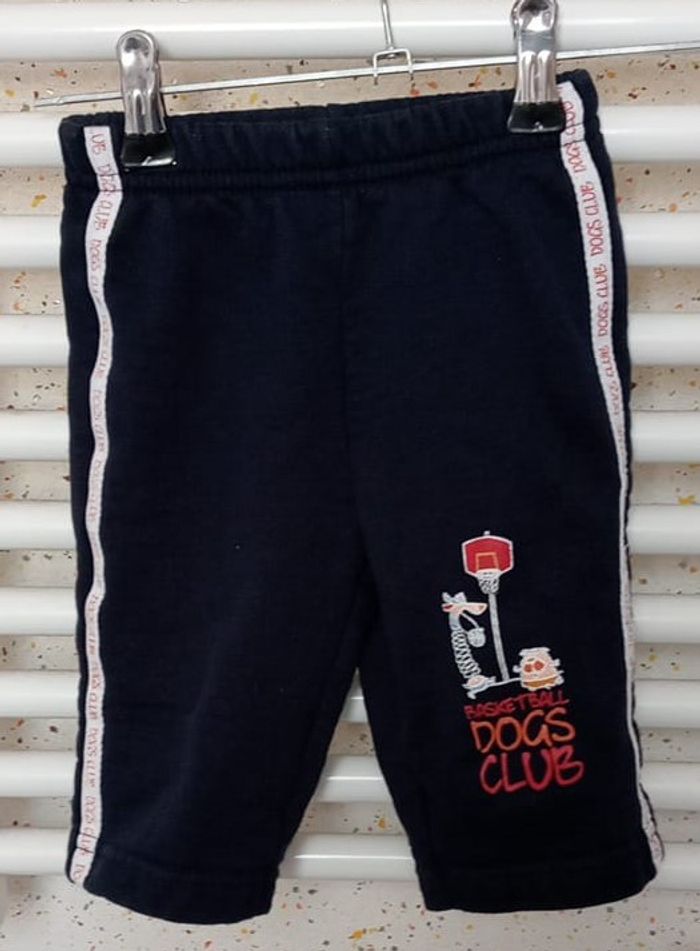 Pantalon de sport bleu marine Tissaïa Taille 6 mois - photo numéro 2