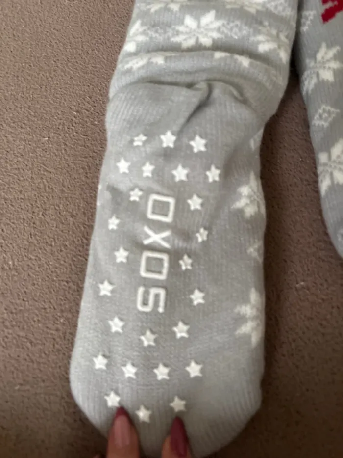 Chaussettes anti dérapantes Noël - photo numéro 2