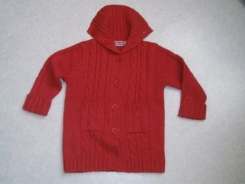 Veste longue rouge Okaou