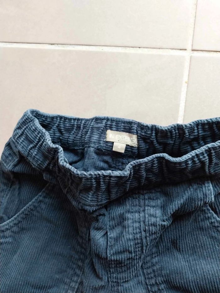 Pantalon velours bleu marine T4A - photo numéro 3