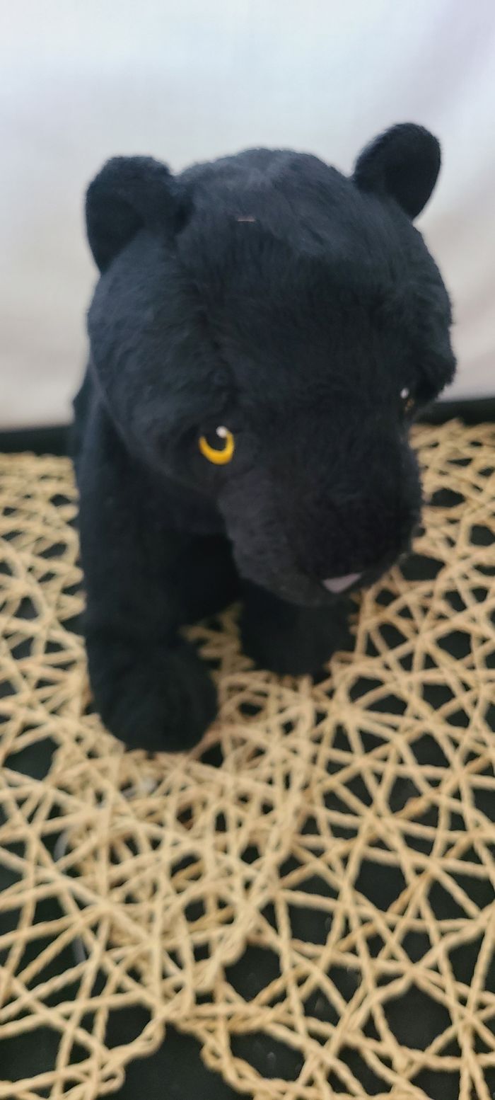 Peluche Ikea Mjukhet louveteau panthère noire - photo numéro 4