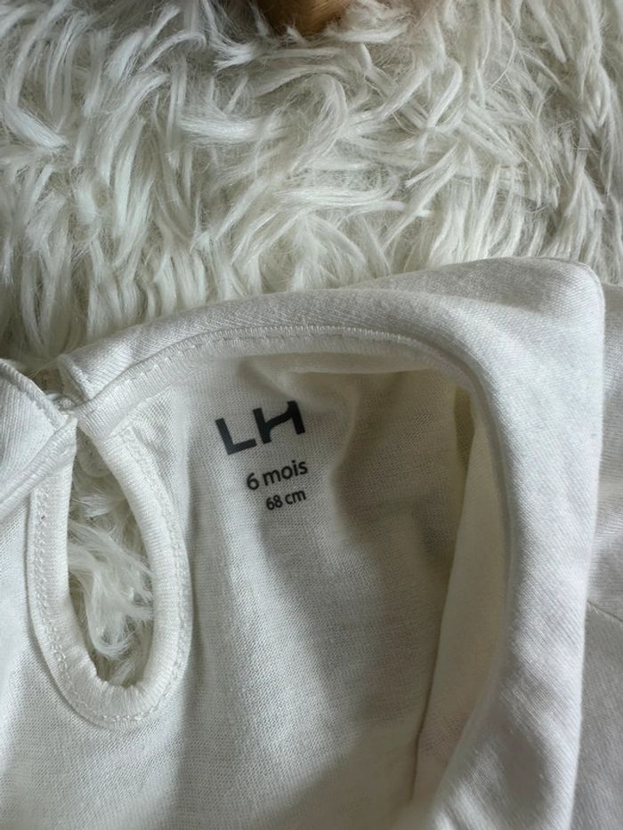 T-shirt manches longues et gilet zippe la halle taille 6 mois - photo numéro 3