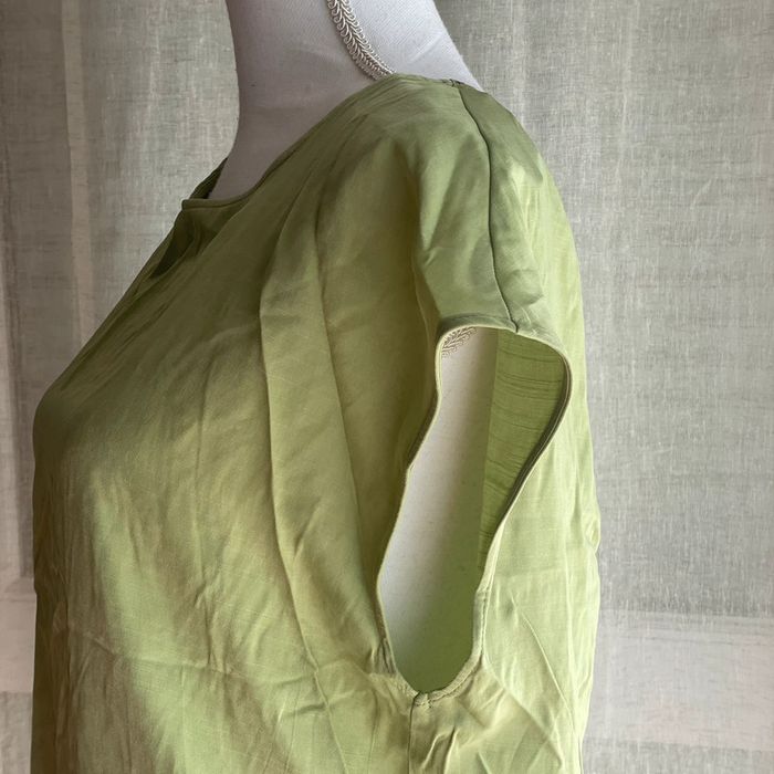 blouse manche courte longue vert - photo numéro 2