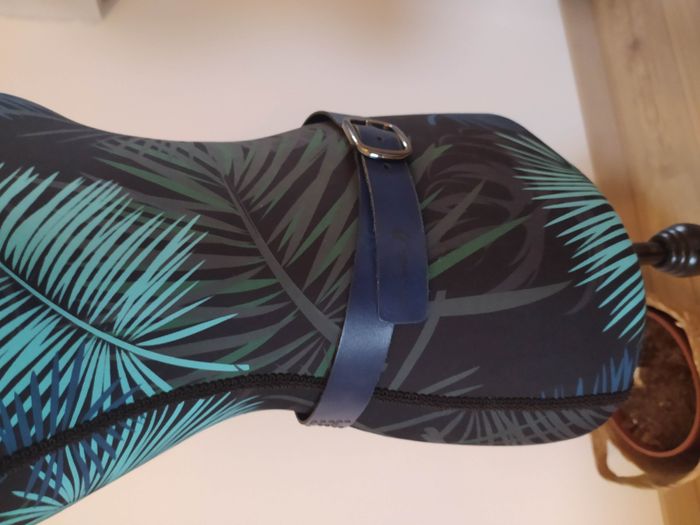 Ceinture bleu en cuir Lola Espeleta 75 cm - photo numéro 3