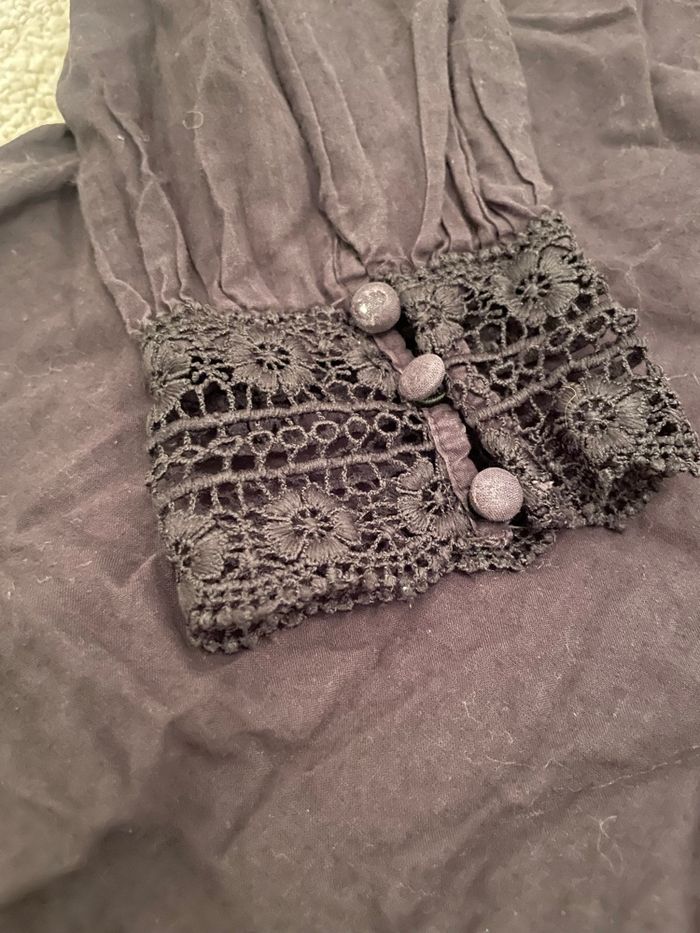 Blouse noir femme taille S - photo numéro 2