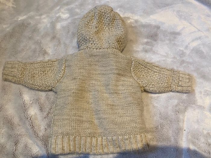 Gilet à capuche chaud 0-3 mois - photo numéro 3