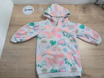 Robe à capuche 24 mois
