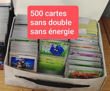 Pokémon lot 500 cartes sans double