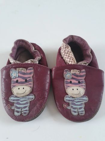 Chaussons cuir 6-12 mois