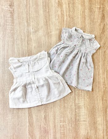 2 robes bébé fille