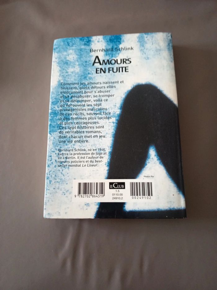 Livre Amours en fuite - photo numéro 2