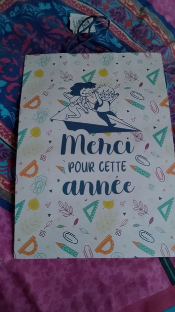 Grande pochette cadeau Merci pour cette année