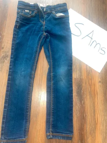 Jeans fille skinny bleu